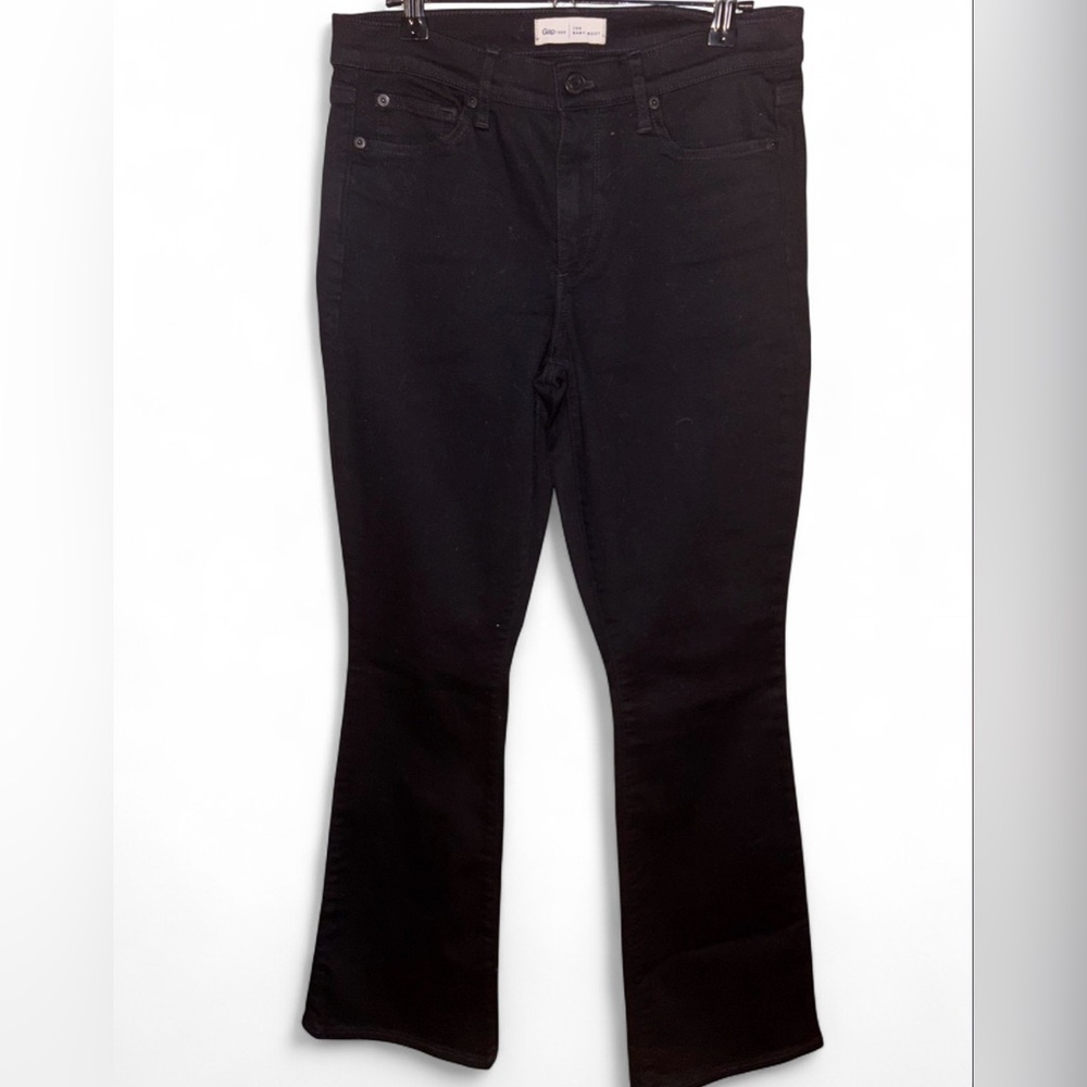 GAP Women’s Baby Bootcut Jeans Size 29/R Black Denim Boho Western Never Worn
